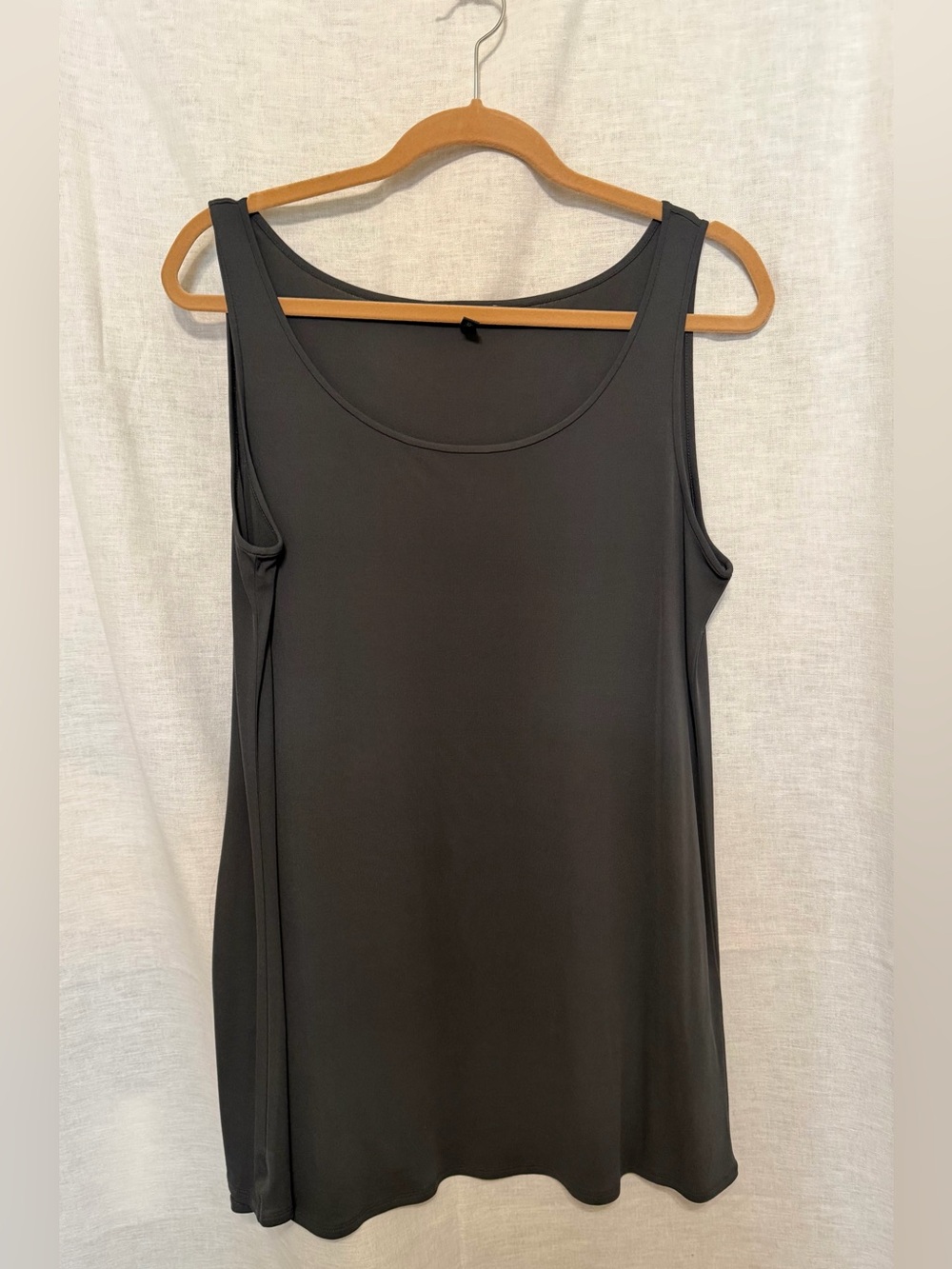 Eileen Fisher Charcoal Gray  Sleeveless Tank Top